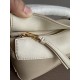 LOEWE Mini Tri-Color Puzzle bag in classic calfskin Angora/Dusty Beige/Gold