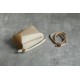 LOEWE Mini Tri-Color Puzzle bag in classic calfskin Angora/Dusty Beige/Gold