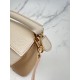 LOEWE Mini Tri-Color Puzzle bag in classic calfskin Angora/Dusty Beige/Gold