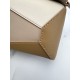 LOEWE Mini Tri-Color Puzzle bag in classic calfskin Angora/Dusty Beige/Gold