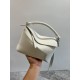 LOEWE Small Puzzle bag in soft grained calfskin Soft White