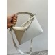 LOEWE Small Puzzle bag in soft grained calfskin Soft White