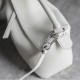 LOEWE Small Puzzle bag in soft grained calfskin Soft White