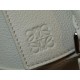 LOEWE Mini Puzzle bag in soft grained calfskin Soft White