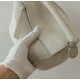 LOEWE Mini Puzzle bag in soft grained calfskin Soft White