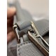 LOEWE Small Puzzle bag in soft grained calfskin Pearl Grey