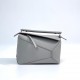 LOEWE Small Puzzle bag in soft grained calfskin Pearl Grey