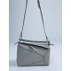 LOEWE Small Puzzle bag in soft grained calfskin Pearl Grey