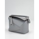 LOEWE Mini Puzzle bag in soft grained calfskin Pearl Grey