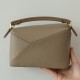 LOEWE Mini Puzzle bag in soft grained calfskin Sand