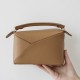 LOEWE Mini Puzzle bag in soft grained calfskin Toffee