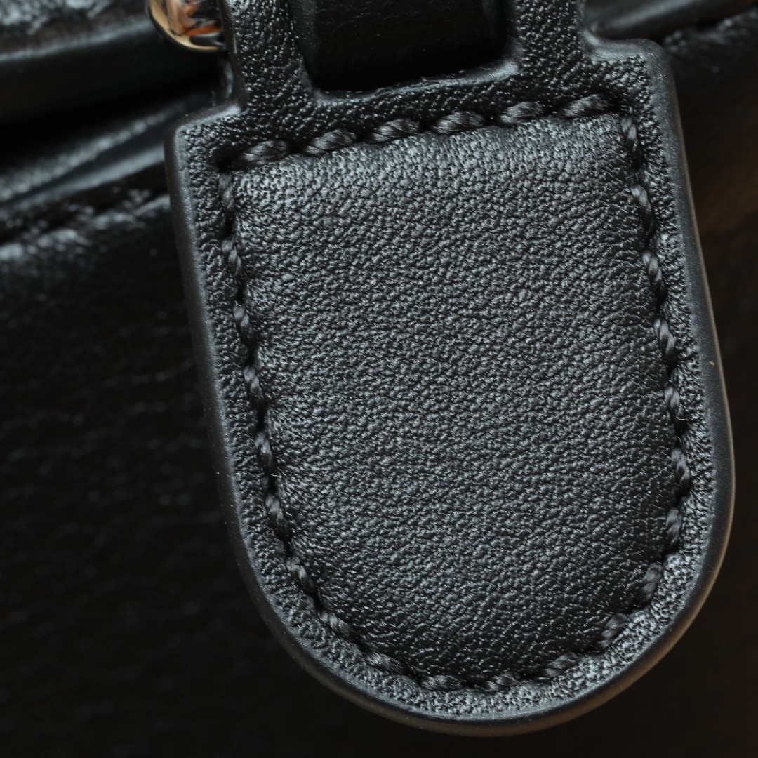 LOEWE Mini Puzzle bag in classic calfskin Black