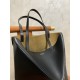 LOEWE Medium Puzzle Fold tote in shiny calfskin Black