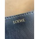 LOEWE Mini Puzzle Fold tote in shiny calfskin Black