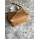 LOEWE Mini Puzzle Fold tote in shiny calfskin Warm Desert