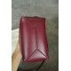 LOEWE Mini/Medium Puzzle Fold tote in shiny calfskin Dark Burgundy