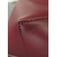 LOEWE Mini/Medium Puzzle Fold tote in shiny calfskin Dark Burgundy