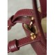 LOEWE Mini/Medium Puzzle Fold tote in shiny calfskin Dark Burgundy