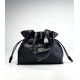 LOEWE Large Flamenco clutch in nappa calfskin Black