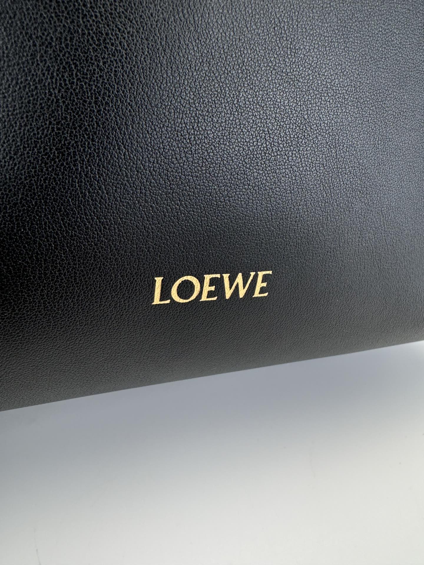 LOEWE Large Flamenco clutch in nappa calfskin Black