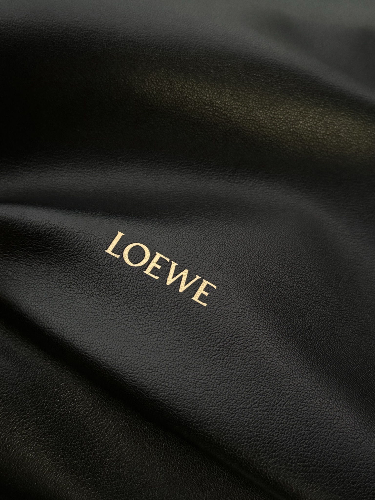 LOEWE Large Flamenco clutch in nappa calfskin Black