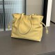 LOEWE Large Flamenco clutch in nappa calfskin Clay Green