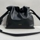 LOEWE Medium Flamenco clutch in nappa calfskin Black