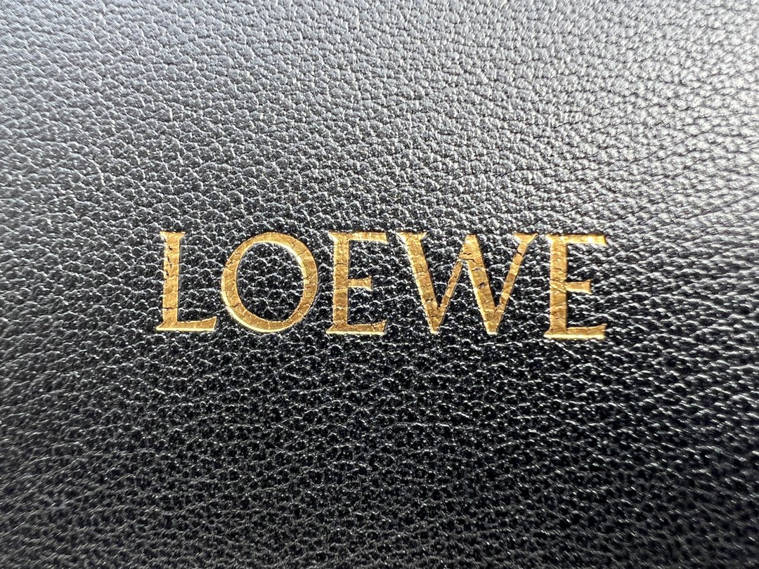 LOEWE Medium Flamenco clutch in nappa calfskin Black