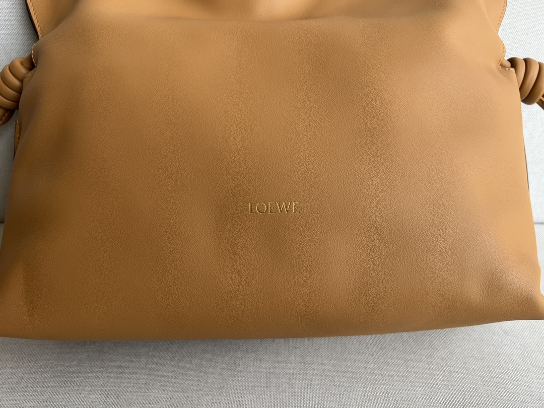 LOEWE Medium Flamenco clutch in nappa calfskin Warm Desert