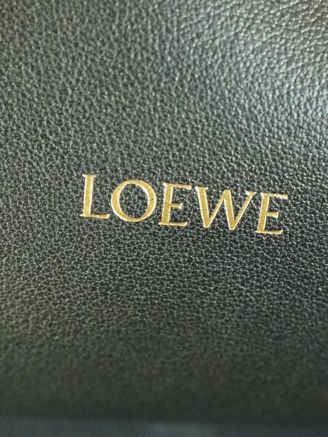 LOEWE Mini Flamenco clutch in nappa calfskin Black