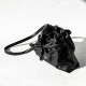 LOEWE Mini Flamenco clutch in nappa calfskin Black