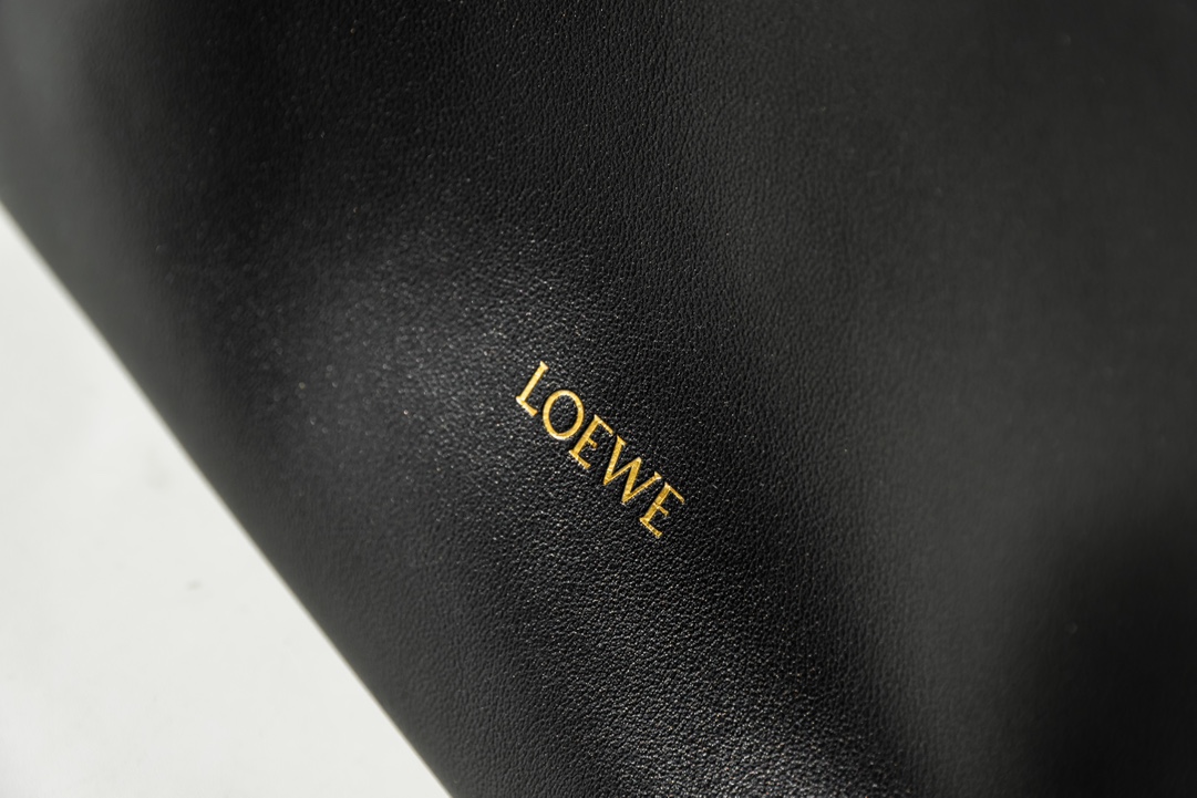 LOEWE Mini Flamenco clutch in nappa calfskin Black