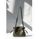 LOEWE Mini Flamenco clutch in nappa calfskin Dark Khaki Green