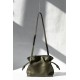 LOEWE Mini Flamenco clutch in nappa calfskin Dark Khaki Green