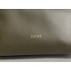 LOEWE Mini Flamenco clutch in nappa calfskin Dark Khaki Green