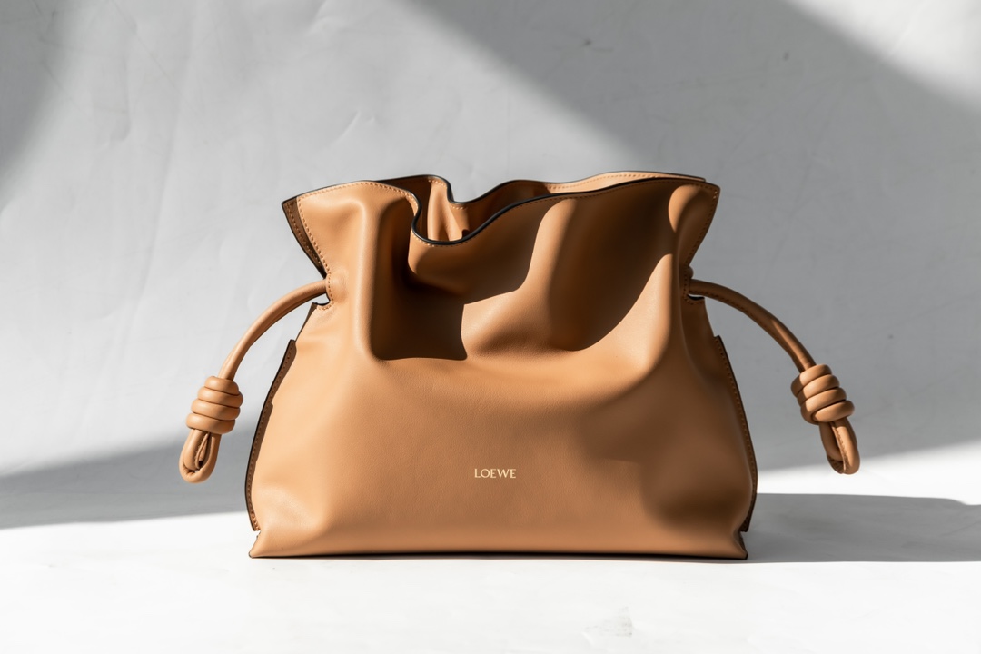 LOEWE Mini Flamenco clutch in nappa calfskin Warm Desert