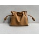 LOEWE Mini Flamenco clutch in nappa calfskin Warm Desert