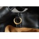 LOEWE Medium Flamenco purse in mellow nappa lambskin Black