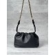 LOEWE Medium Flamenco purse in mellow nappa lambskin Black