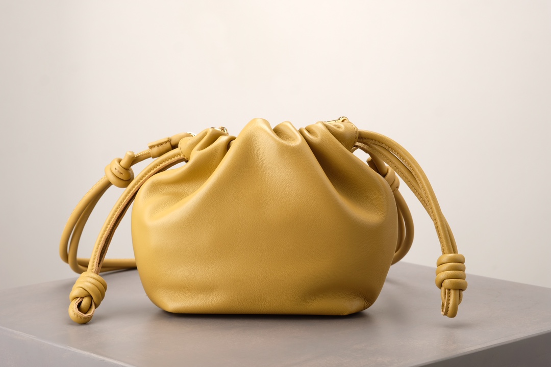 LOEWE Mini Flamenco Purse bag in mellow nappa lambskin Sahara