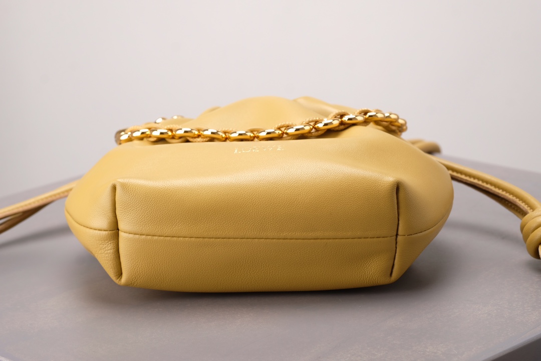 LOEWE Mini Flamenco Purse bag in mellow nappa lambskin Sahara