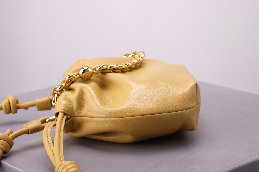 LOEWE Mini Flamenco Purse bag in mellow nappa lambskin Sahara