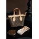 LOUIS VUITTON M46705 Neverfull BB Beige