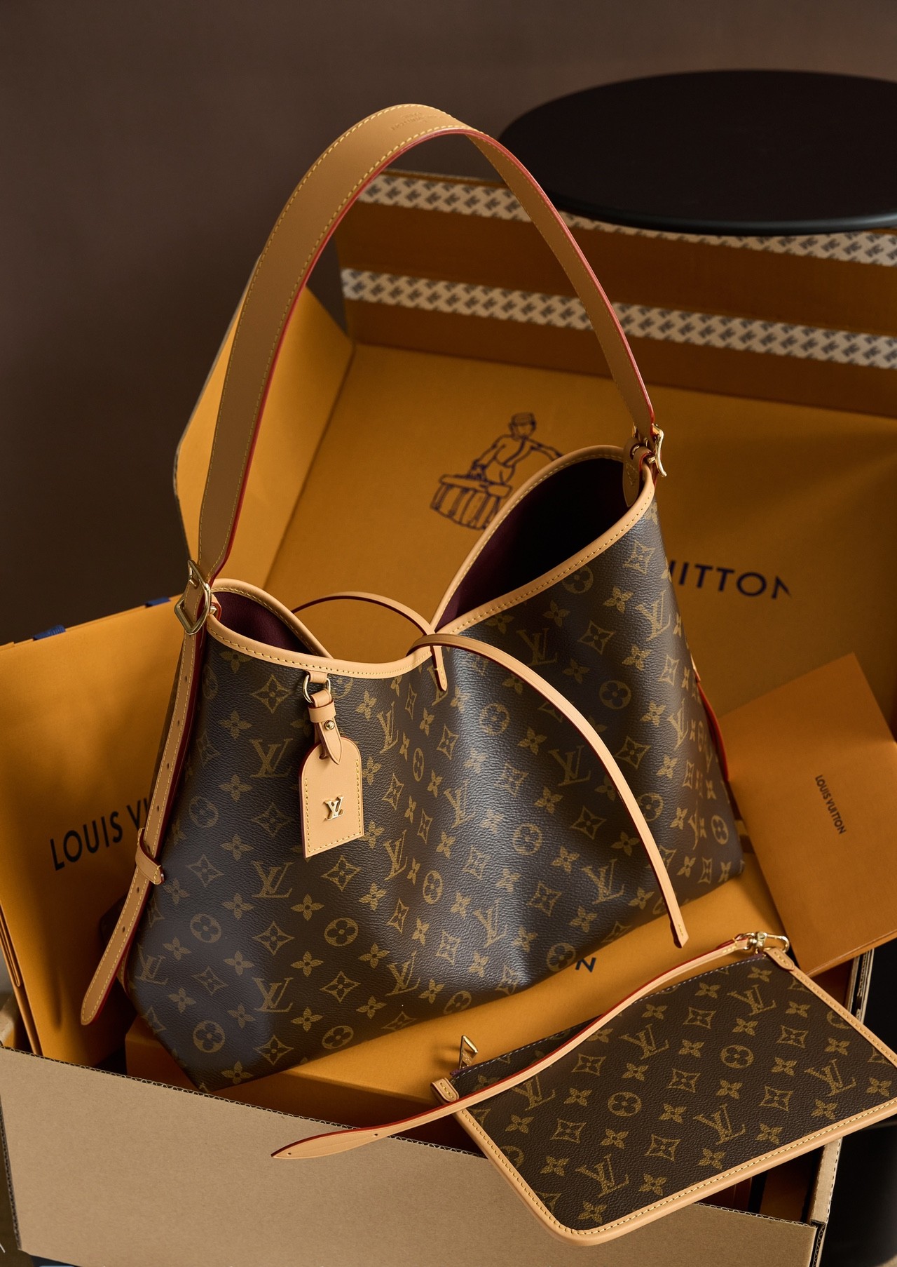 LOUIS VUITTON M46197 CarryAll MM Monogram coated canvas