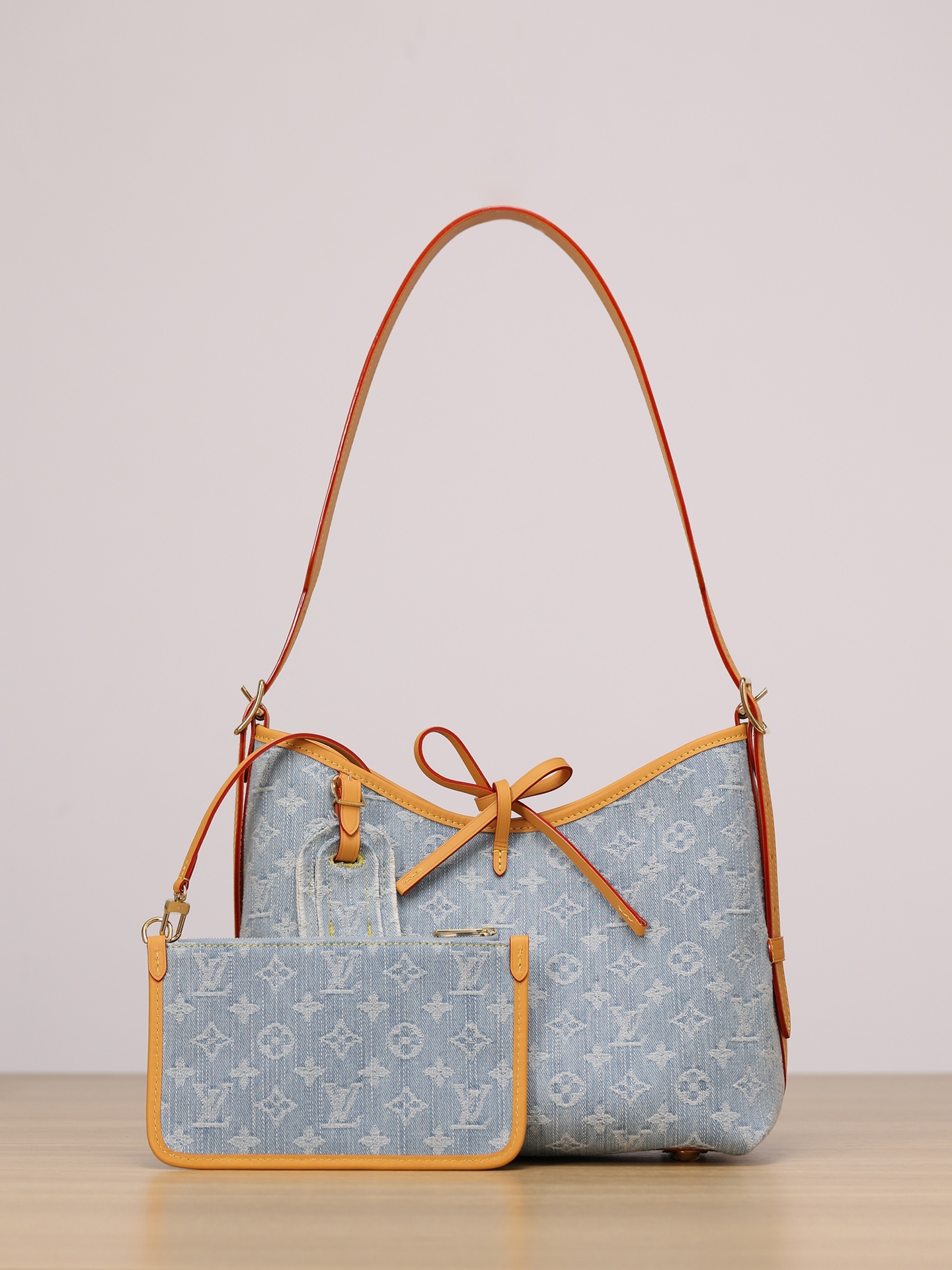 LOUIS VUITTON M11462 CarryAll PM Sky Blue Denim