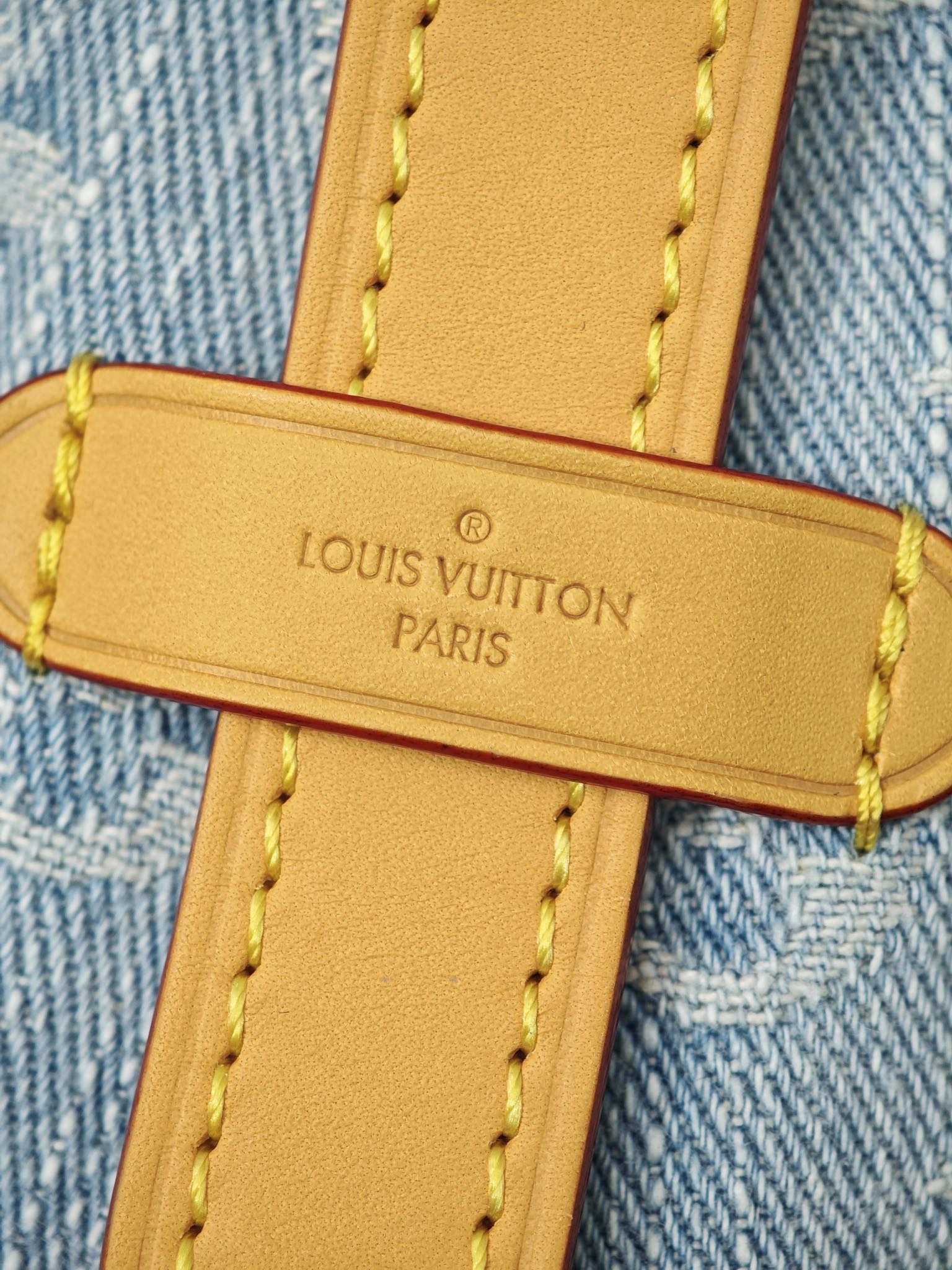 LOUIS VUITTON M11462 CarryAll PM Sky Blue Denim