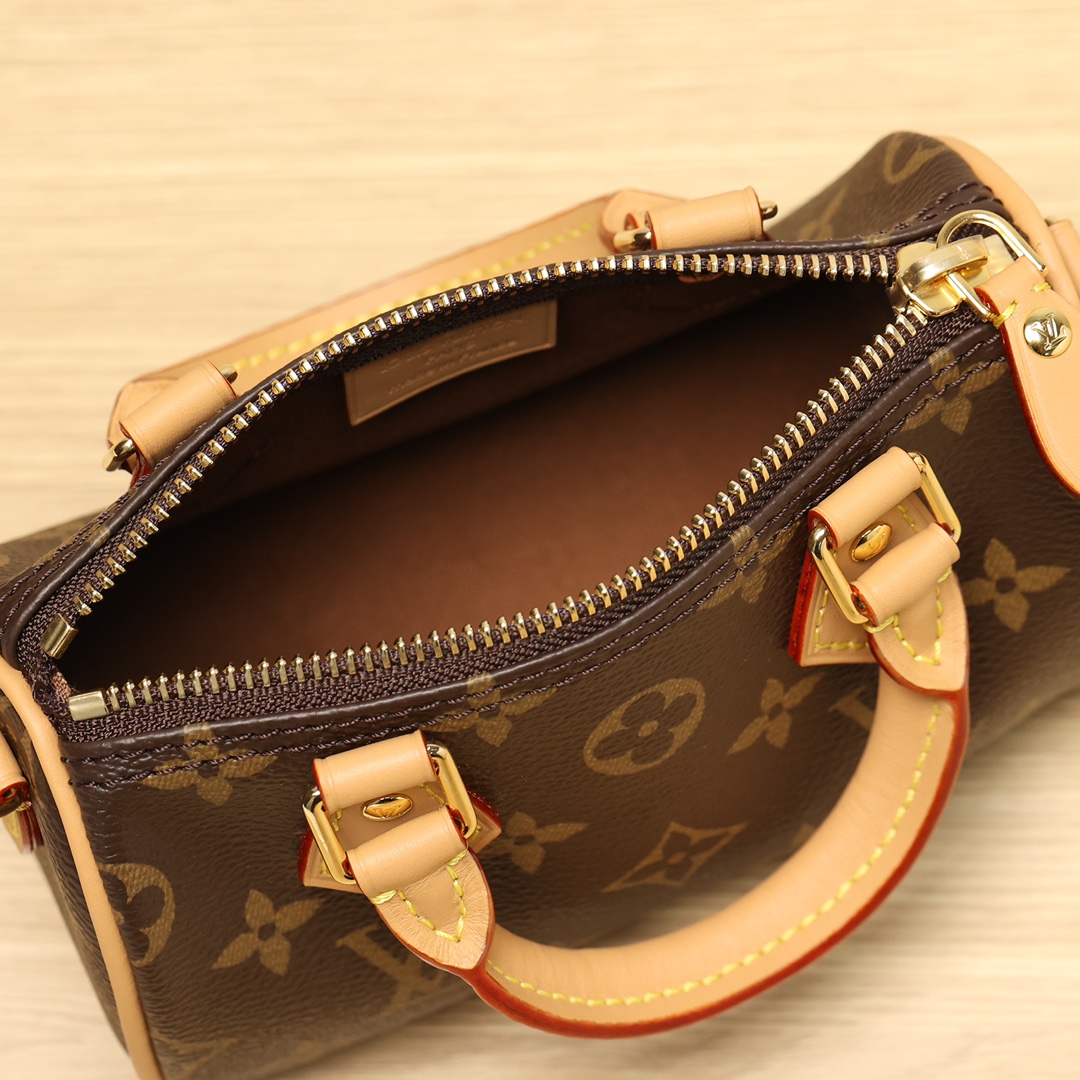 LOUIS VUITTON M81085 Nano Speedy Monogram coated canvas