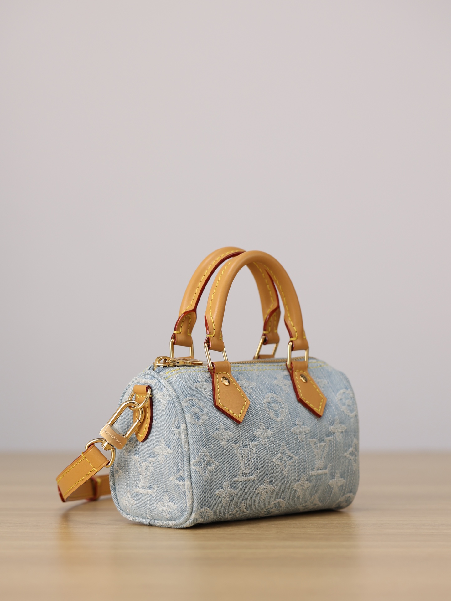 LOUIS VUITTON M11212 Nano Speedy Sky Blue Denim