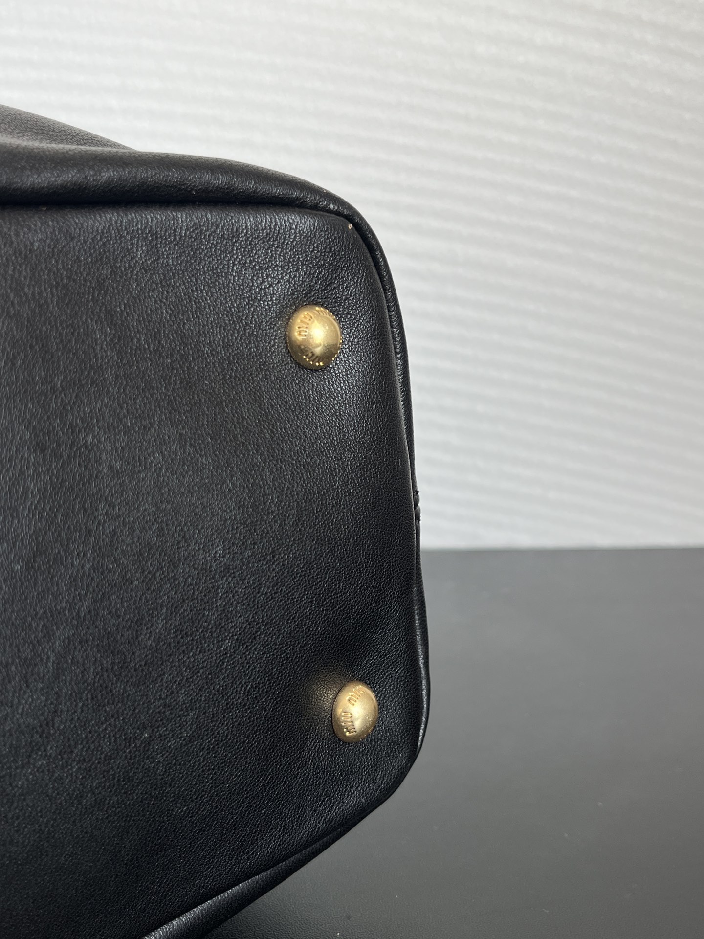 MIU MIU Aventure nappa leather bag Black