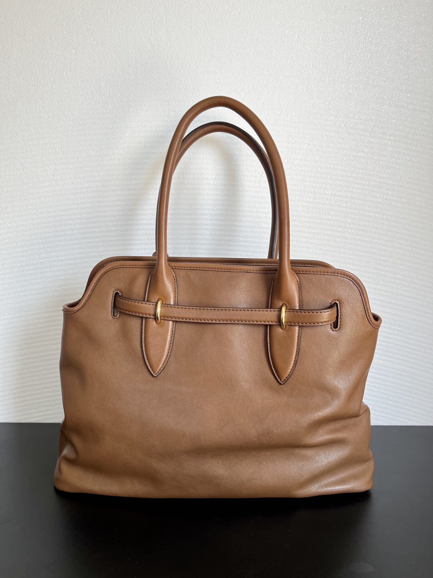 MIU MIU Aventure nappa leather bag Oak